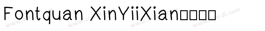 Fontquan XinYiiXian字体转换